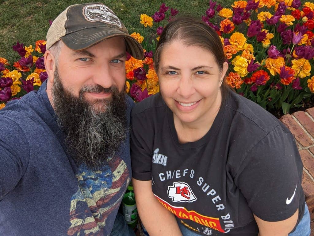 John & Jenny at the Tulip Time Festival in Iowa
